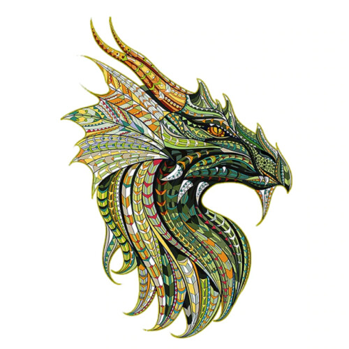 Green Warrior Dragon Puzzle