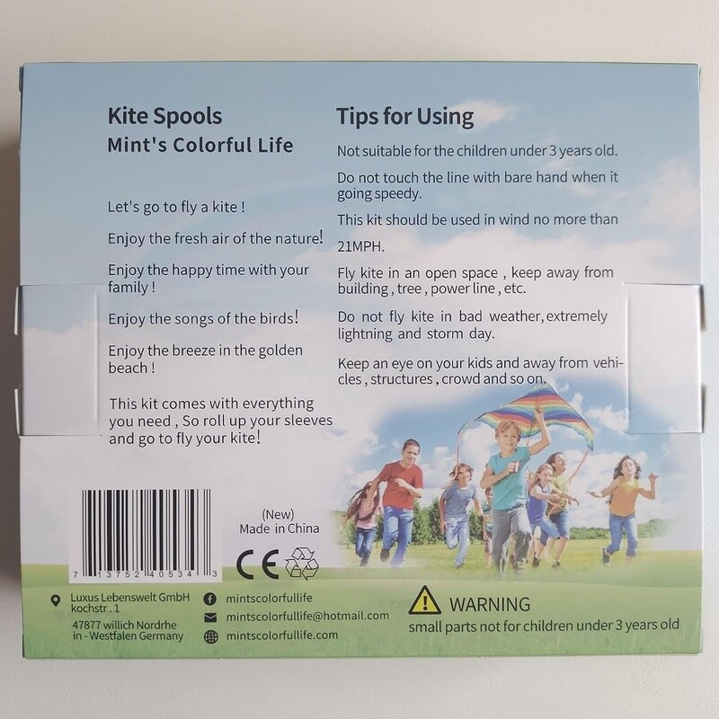3 pk Traditional Kite Spool