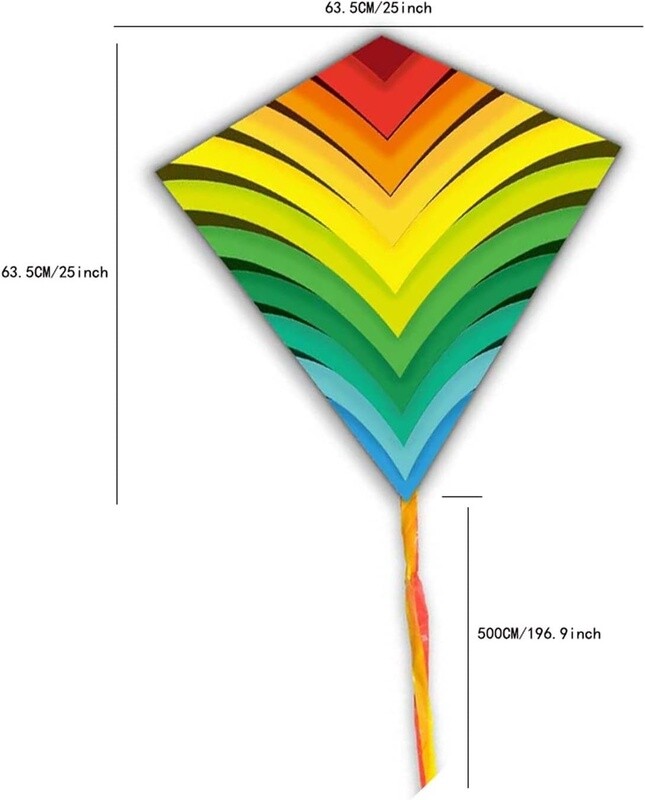 Rainbow Palm Leaf Kite