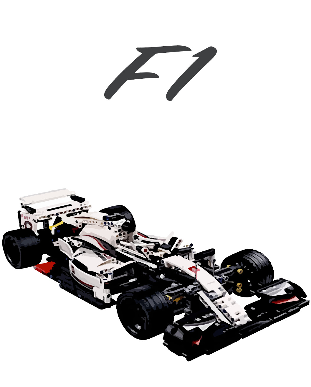 F1 Racecar, Mould King Model # 13117