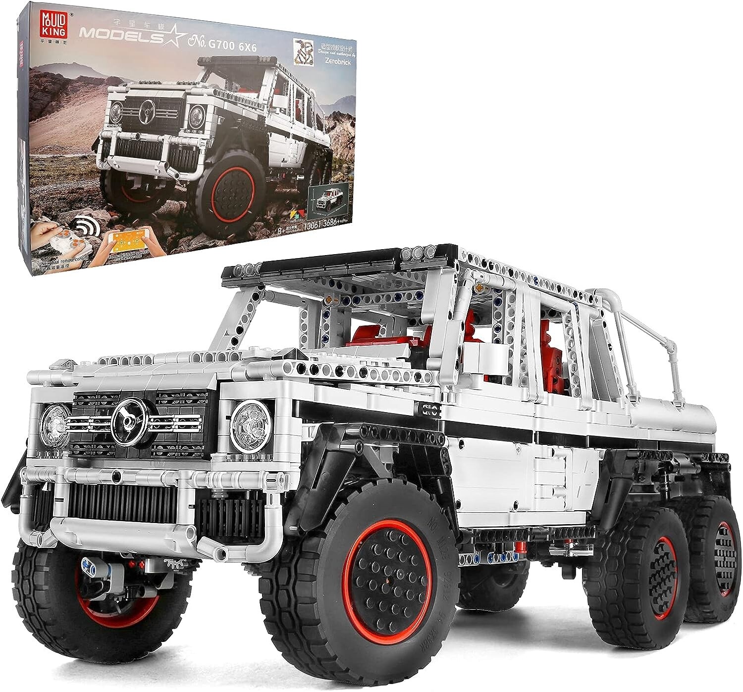 Mercedes-Benz G700 6×6, Mould King Model # 13061