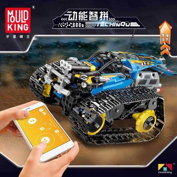 Remote-Controlled Stunt Racer, Mould King Model # 13036