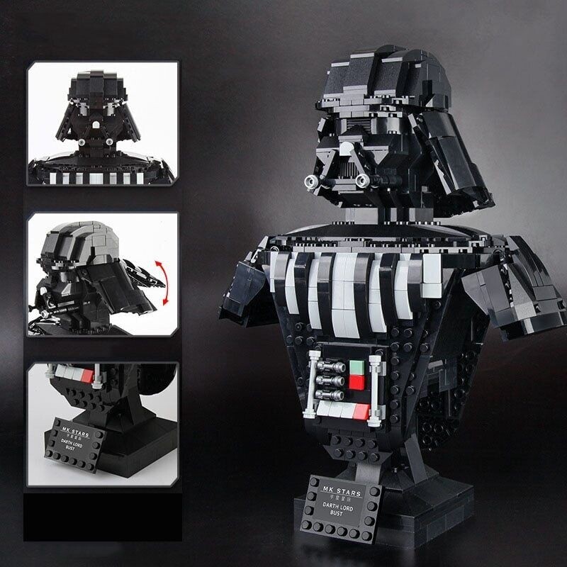 Darth Vader Bust Sculpture, Mould King Model # 21020