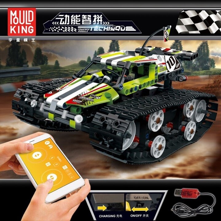 Green RC Crawler Car, Model # 13023