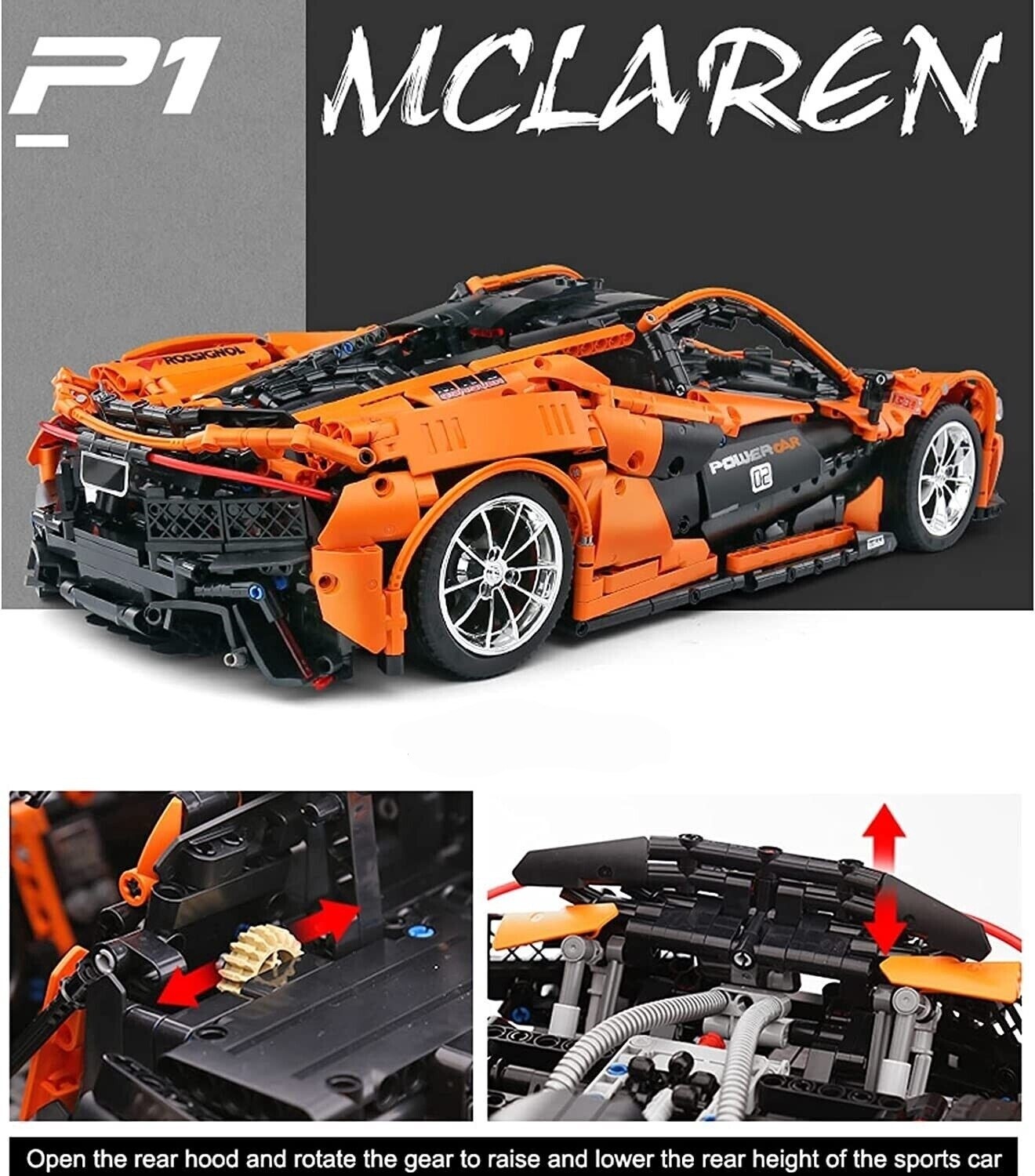 McLaren P1- Static, Mould King Model # 13090S