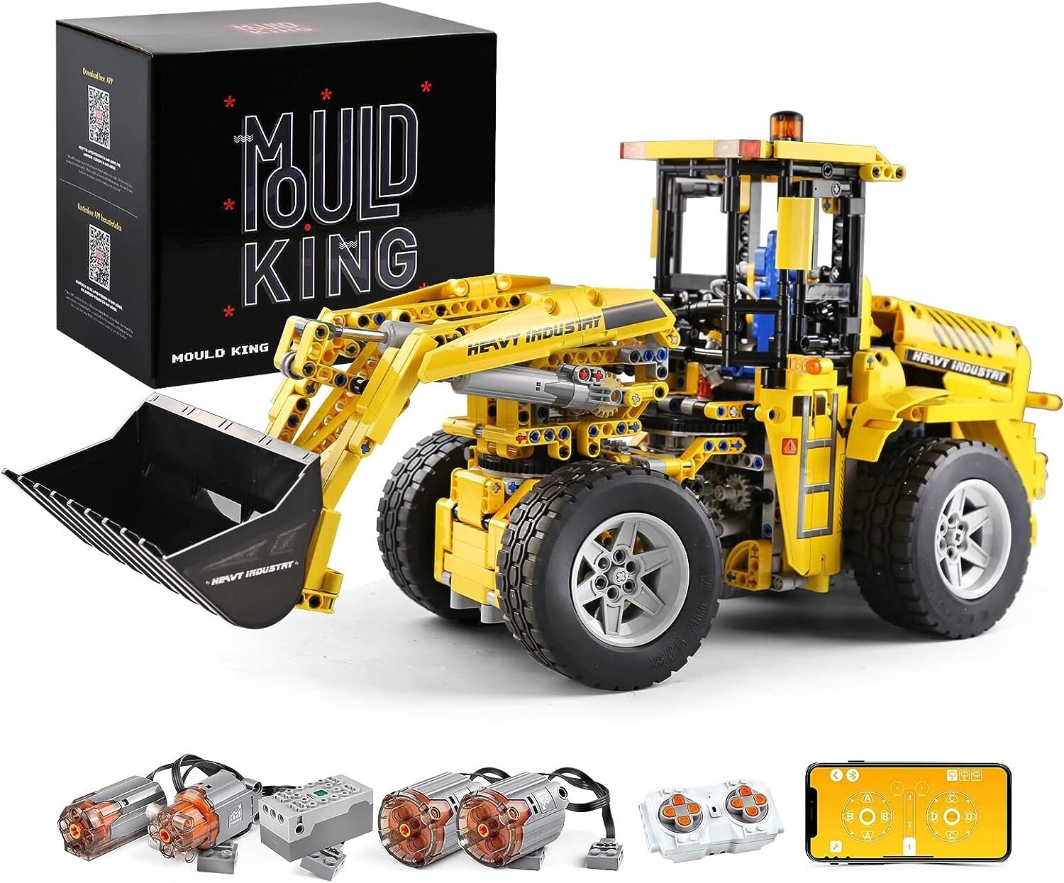 RC- Bulldozer, Mould King Model # 13122
