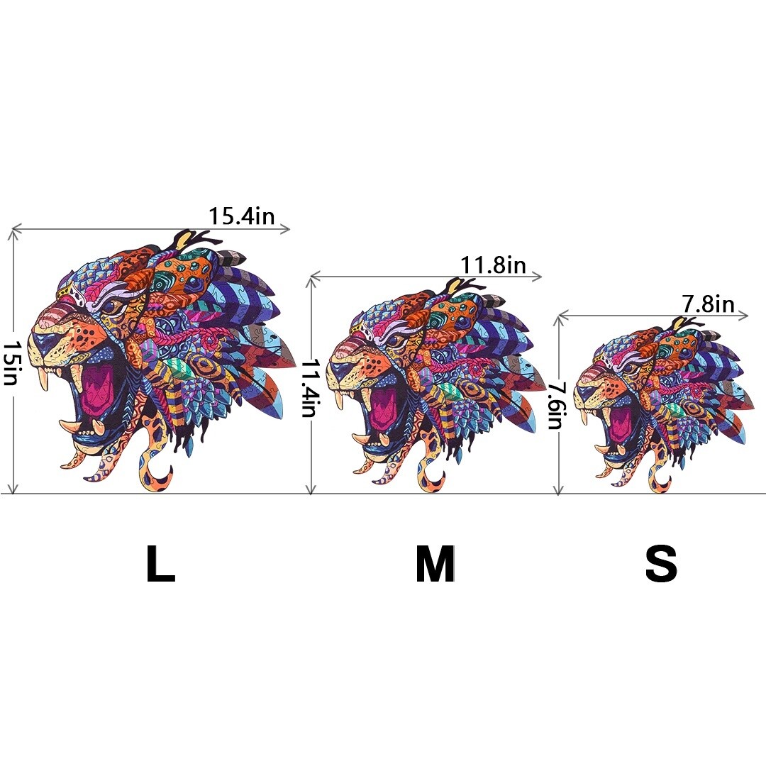 Jungle Lightning   (Wood Bests Puzzle), Size: Large
