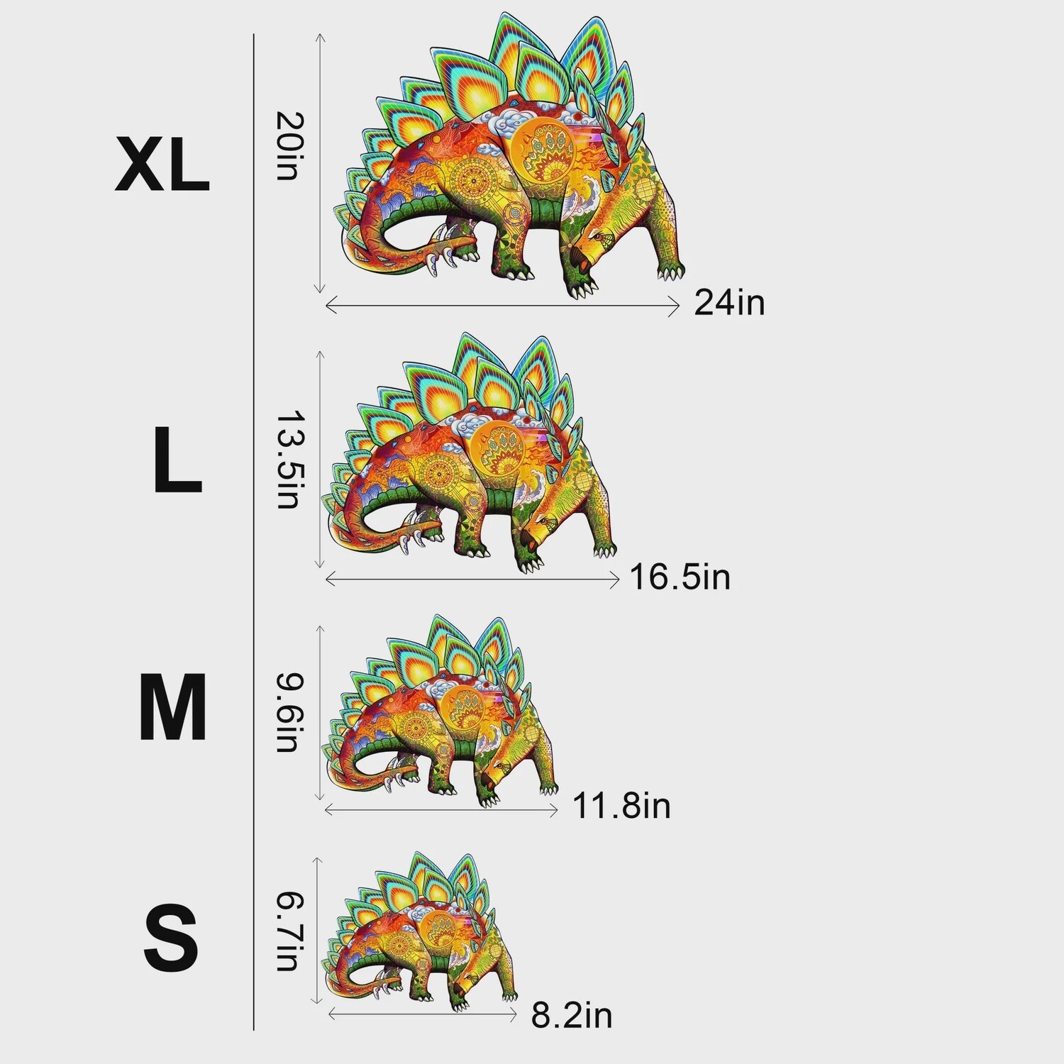 Stegosaurus Puzzle, Size: Extra Large