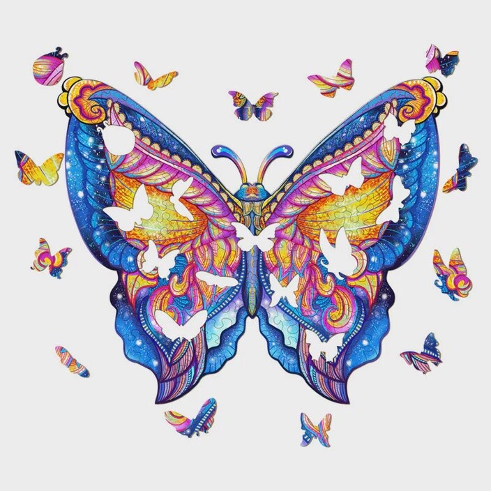 Starry Butterfly Puzzle, Size: Extra Large