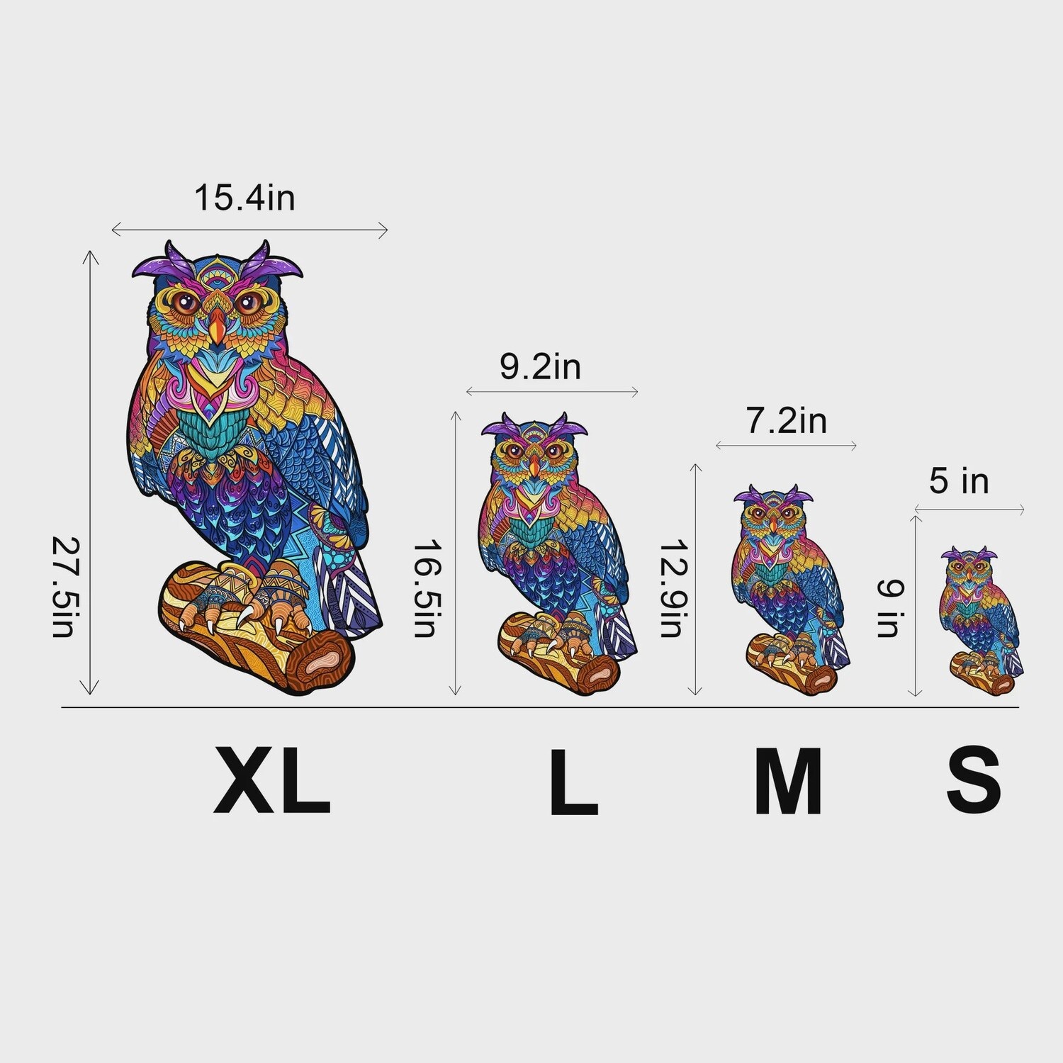 Stately Owl Puzzle, Size: Extra Large