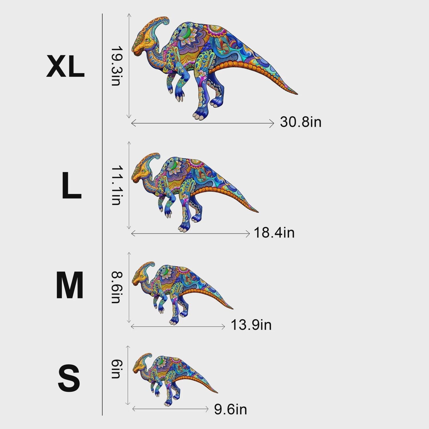 Parasaurolophus Puzzle, Size: Small