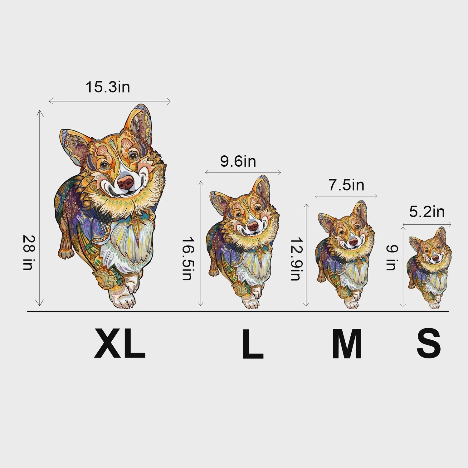 Clever Corgi (Wood Bests Puzzle), Size: Extra Large