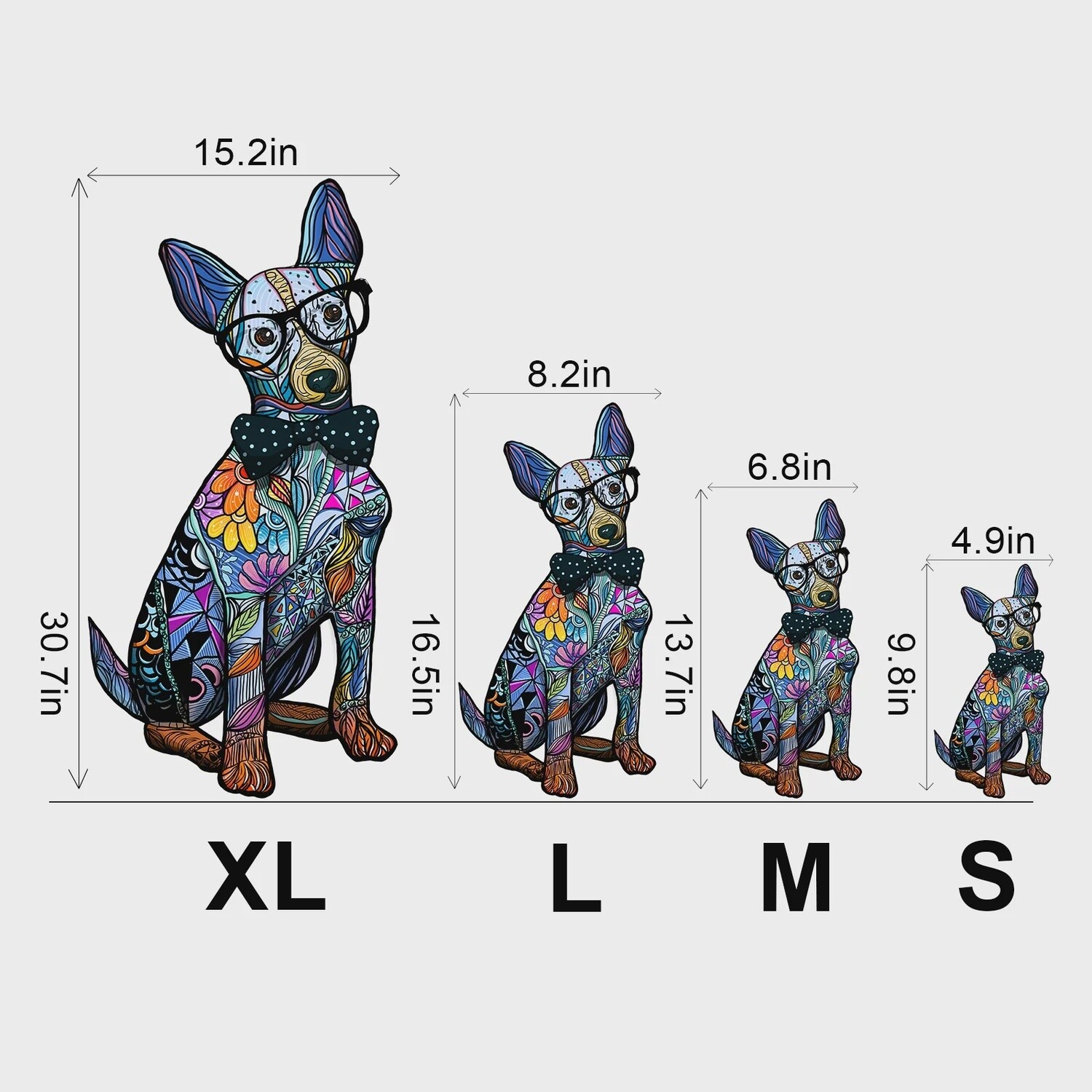 Gentleman Dog   (Wood Bests Puzzle), Size: Small