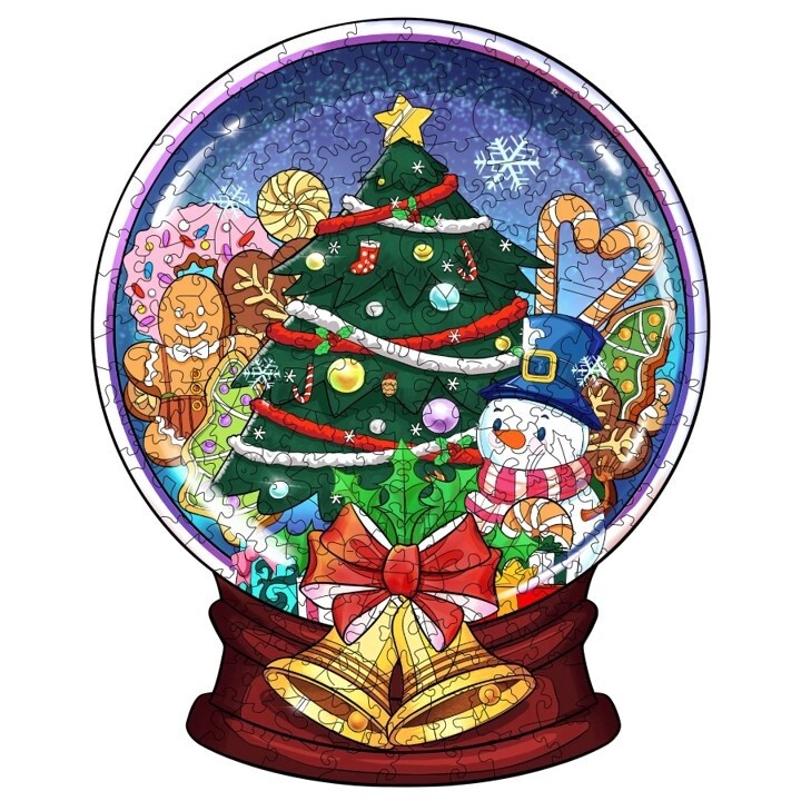 Christmas Crystal Ball (Wood Bests Puzzle), Size: Small