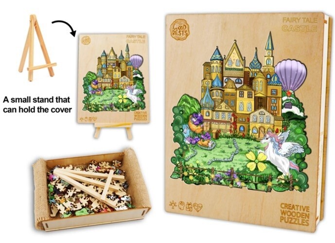 Fairy Tale Castle  (Wood Bests Puzzle), Size: Small