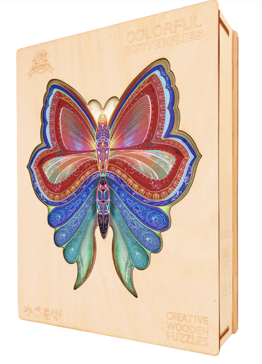 Colorful Butterflies (Wood Bests Puzzle)