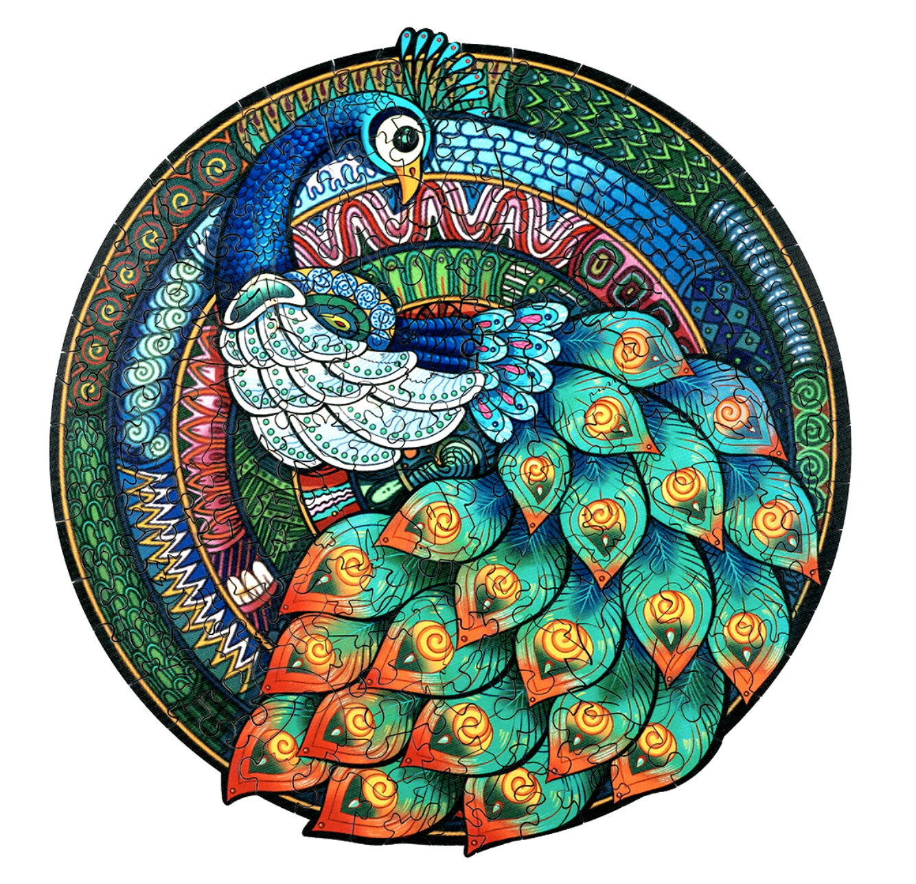 Elegant Peacock  (Wood Bests Puzzle)