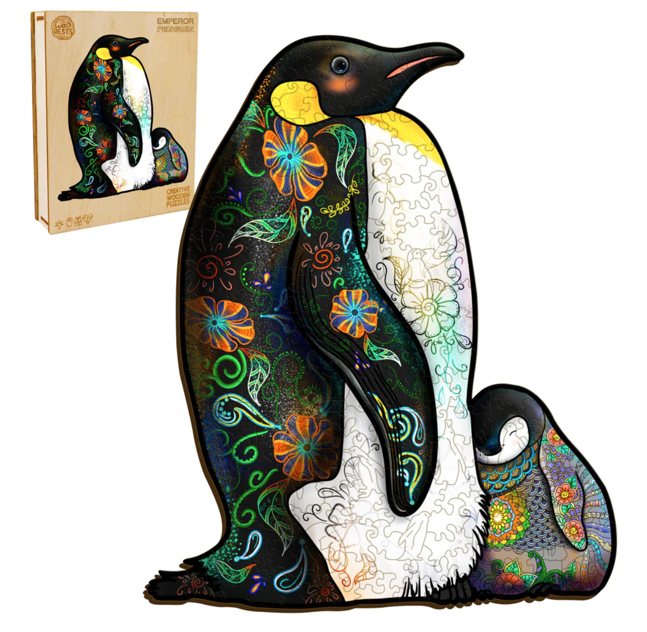 Emperor Penguin  (Wood Bests Puzzle)