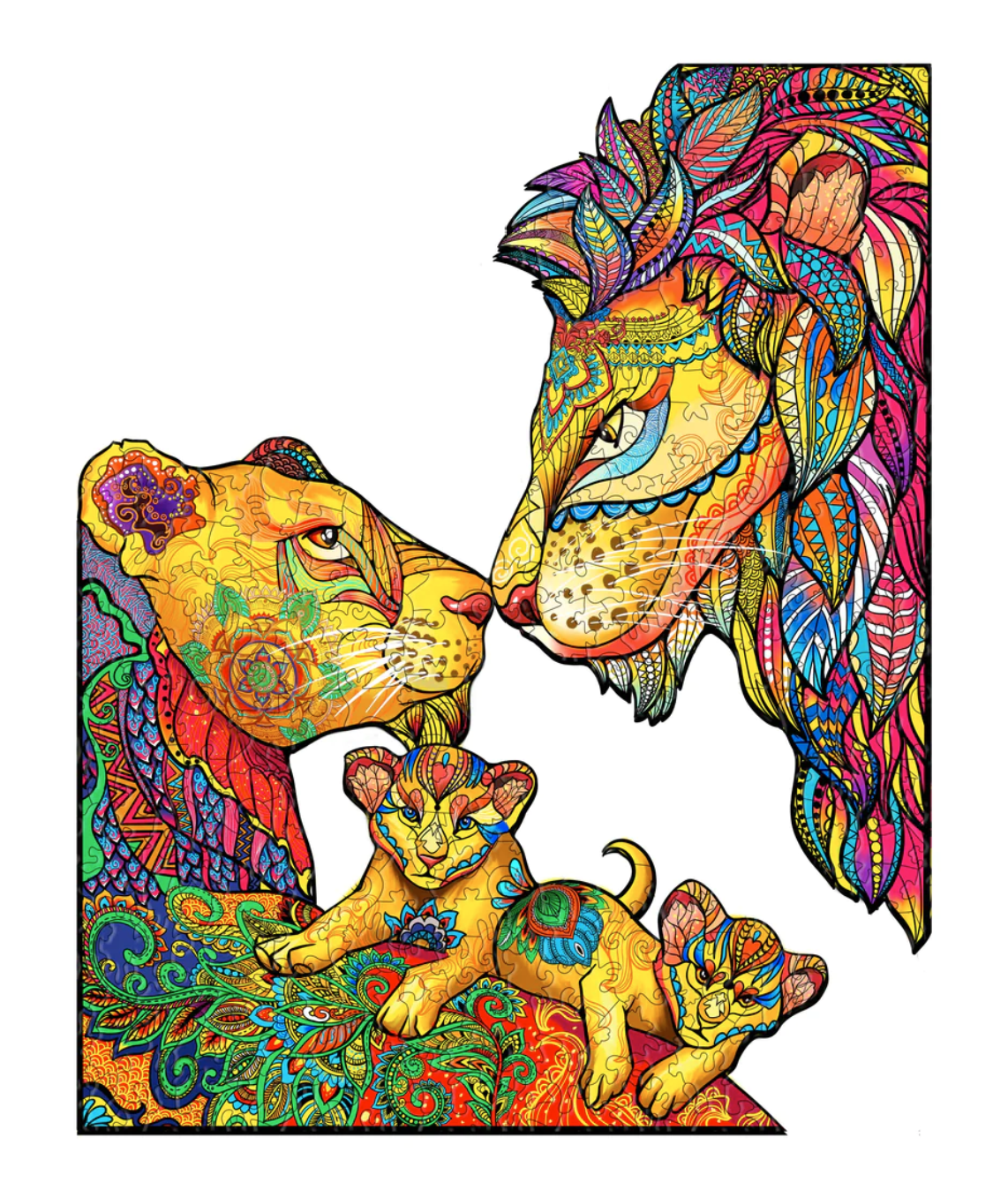 Lion Family (Wood Bests Puzzle)