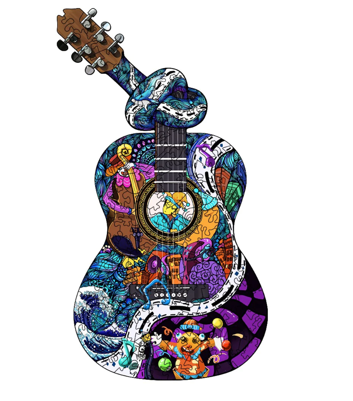 Silent Guitar  (Wood Bests Puzzle)