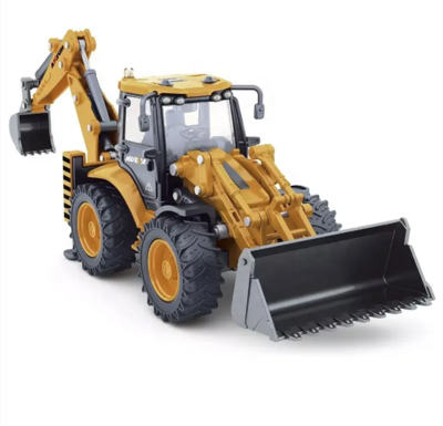 1704 Huina Diecast Backhoe