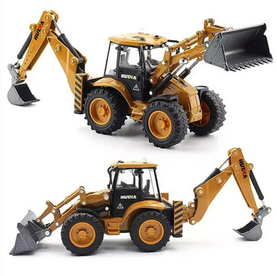 1704 Huina Diecast Backhoe