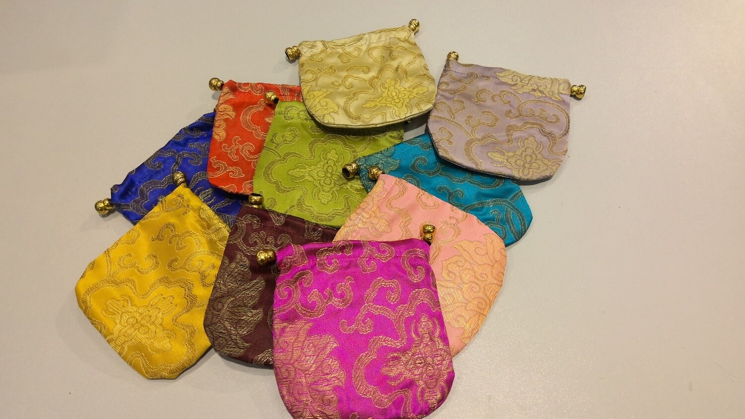 Silk Brocaded Coin/Dice Bags