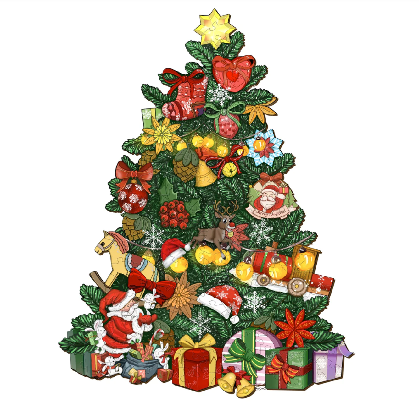 Christmas Tree (Wood Bests Puzzle)