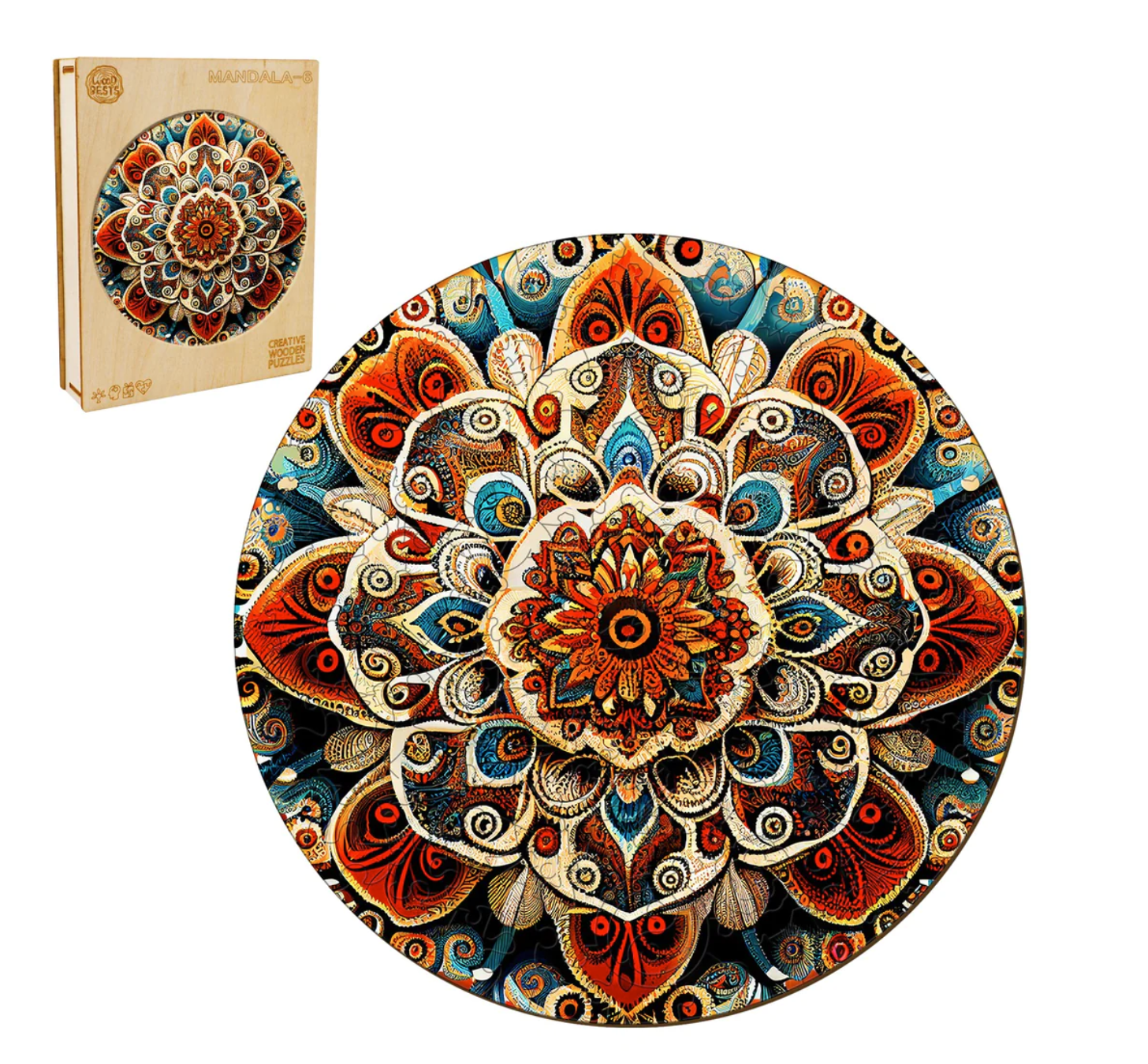 Mandala-6 (Wood Bests Puzzle)