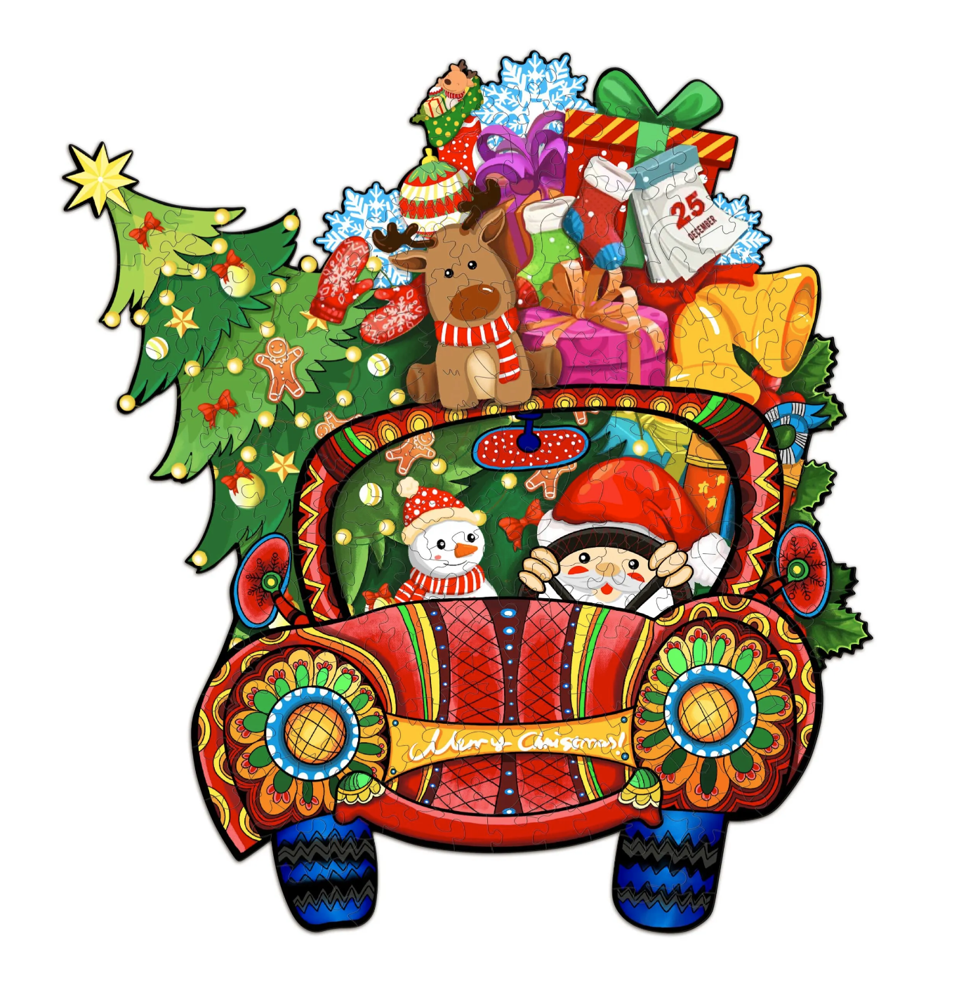 Christmas Car (Wood Bests Puzzle)