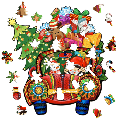 Christmas Car (Wood Bests Puzzle)
