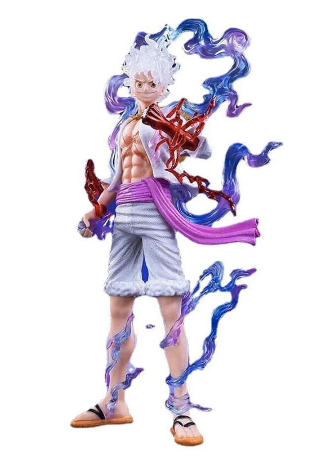 One Piece- Luffy- Gear 5- Nika Sun God
