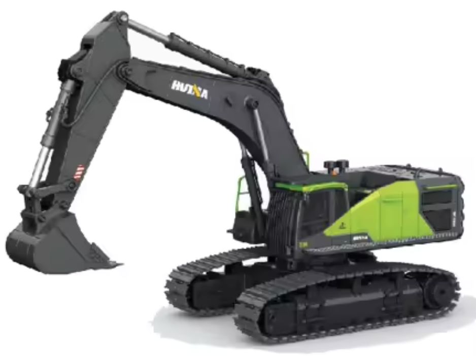 Huina Diecast Excavator Model # 1593 Green