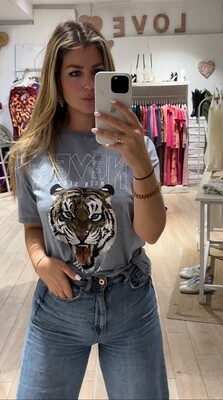 Camiseta tigre algodón lavado