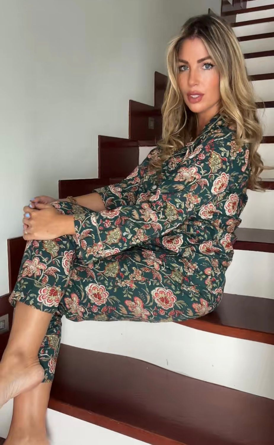 Pijama con bolsita tela algodón