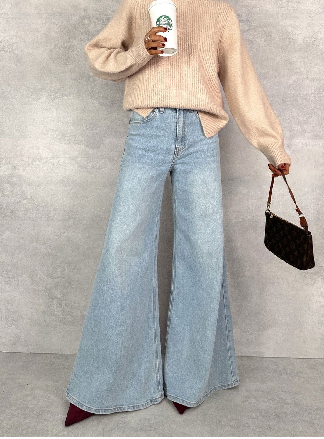 Jeans PALAZZO LEG Marina