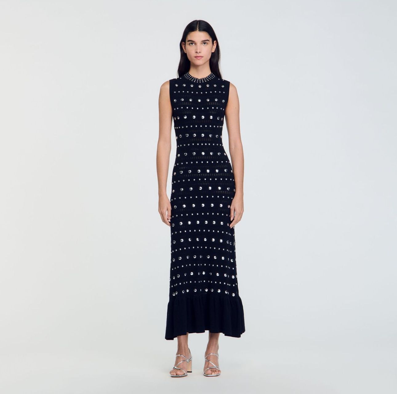 Vestido SANDRO con tachas