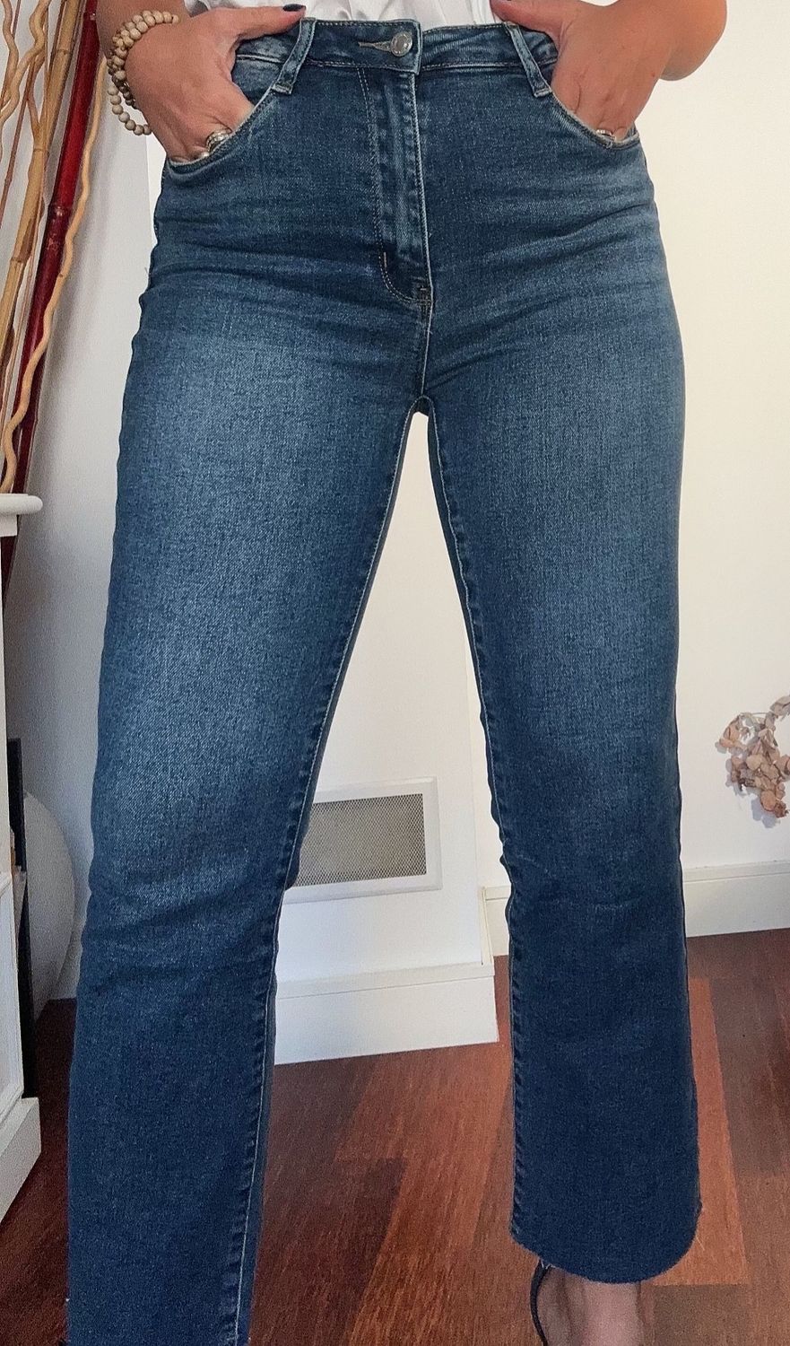 Jeans tiro alto