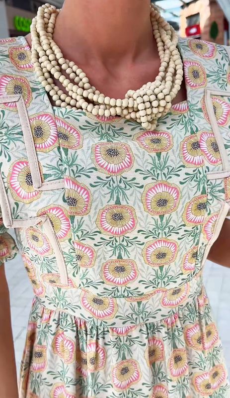Vestido spring hueso