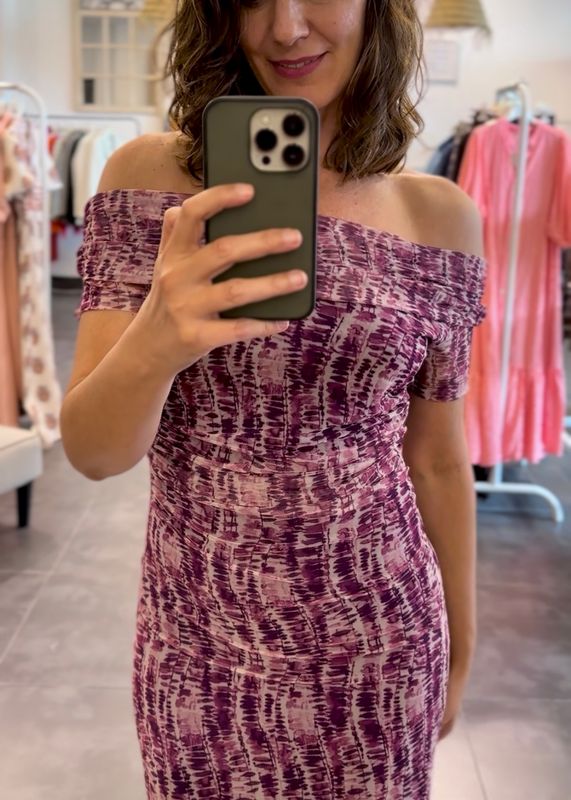 Vestido gasa forrado PILAR