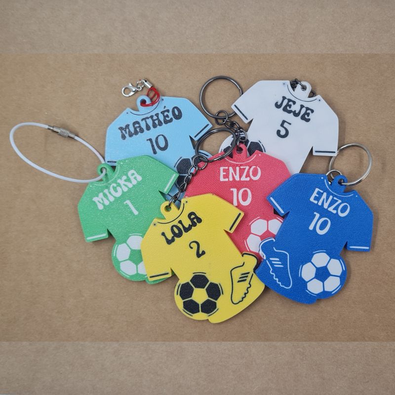 Porte-clé Maillot de Foot Personnalisé – Cadeau Unique pour Fan & Joueur