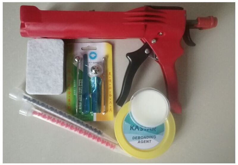 Dual Cartridge 400ml Epoxy Injection Gun + tookit