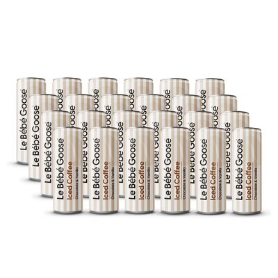 Le Bébe Goose Chocolate &amp; Vanilla Iced Coffee 24 Pack