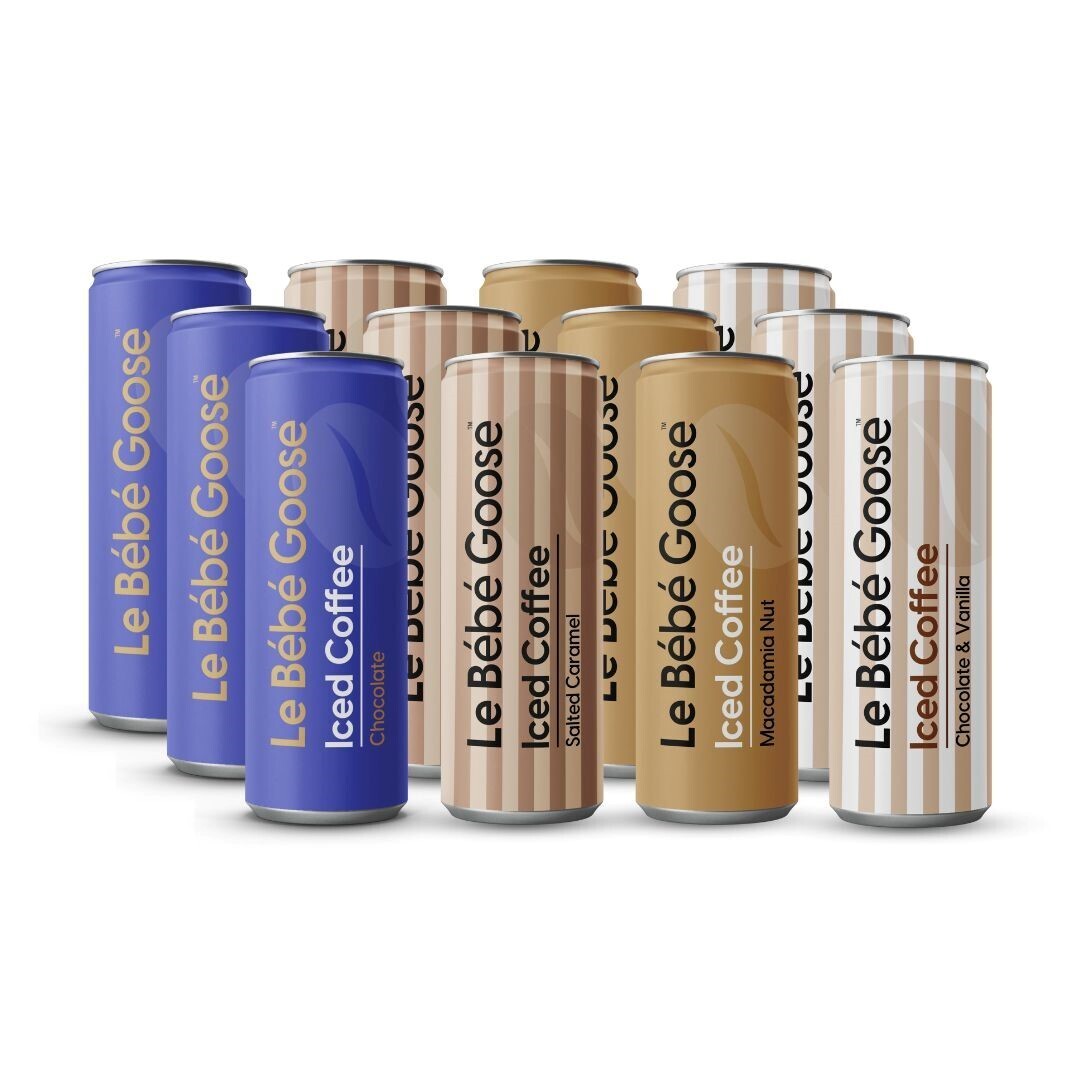 Le Bébé Goose Mixed Case Cans of Iced Coffee 12 Pack