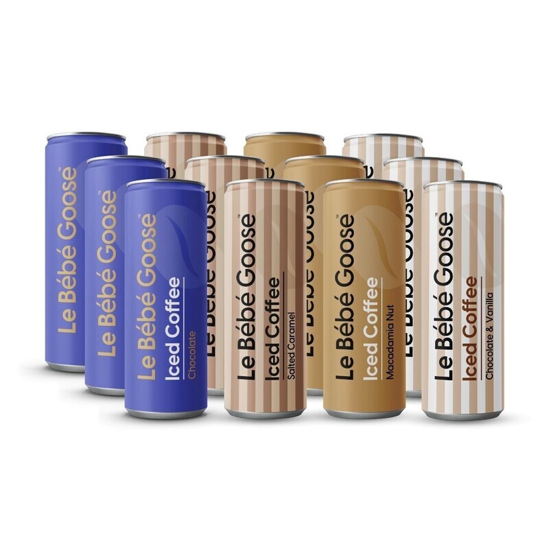 Le Bébé Goose Mixed Case Cans of Iced Coffee 12 Pack