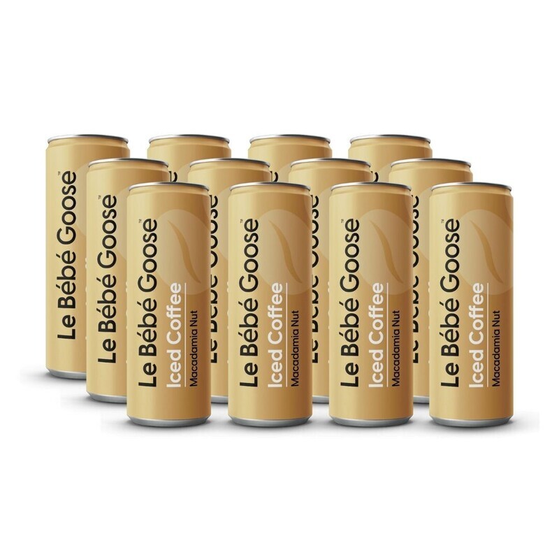 Le Bébé Goose Macadamia Nut Iced Coffee 12 Pack