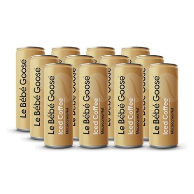 Le Bébé Goose Macadamia Nut Iced Coffee 12 Pack