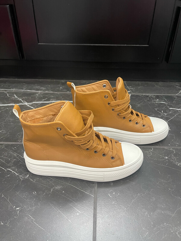 Tan  Roma High tops