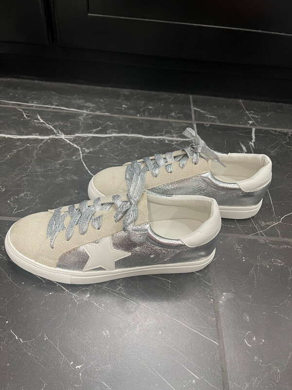 Metallic Star Sneakers