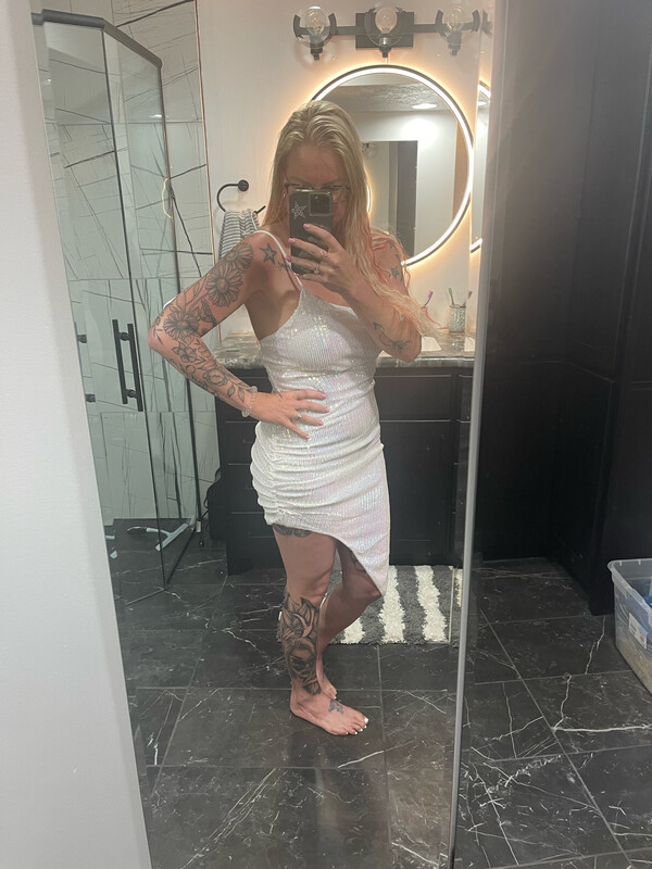 Iridescent Ivory Dress